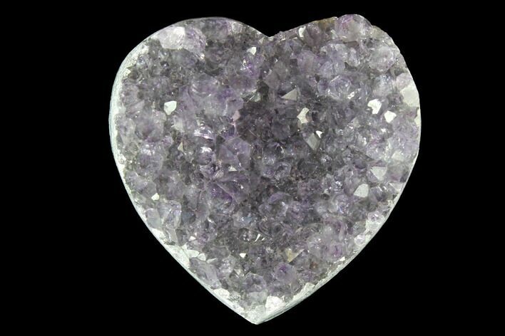 Amethyst Crystal Cluster Heart - Uruguay #128672